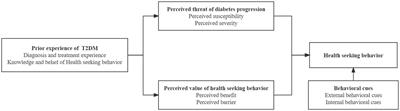 How health seeking behavior develops in patients with type 2 diabetes: a qualitative study based on health belief model in China